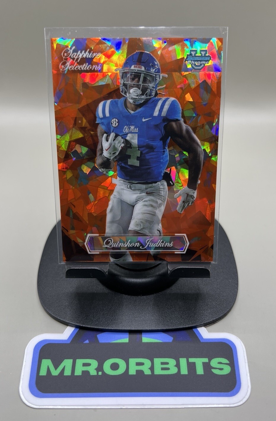 2023 Bowman Chrome University QUINSHON JUDKINS Sapphire Selections Orange 04/25