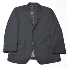 Pronto Uomo Platinum 48R Charcoal Gray 100 Wool Blazer Jacket Sport Coat