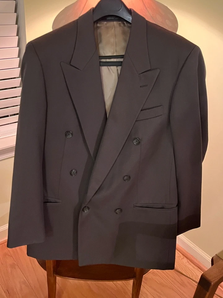 Art Deco  Vintage Men's Blazer Jacket 100% Wool Size 40R - Image 3 of 4