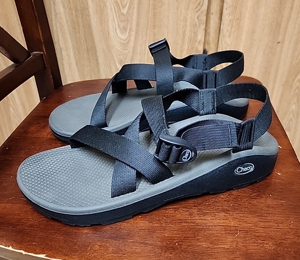 Chaco Z Cloud Blk/Gray Strappy Sandals Open Toe Water Hiking  display picture 3
