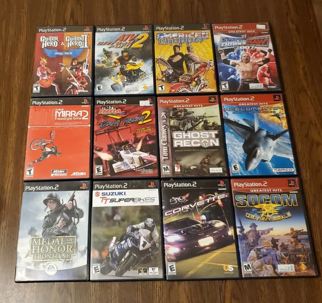 12 Games Playstation 2 (PS2) Collection - Excellent Condition With