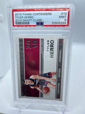 Tyler Herro 2019 Panini Contenders Draft Class #13 PSA 9 Mint Heat ROOKIE RC