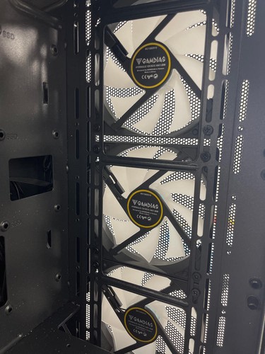 GAMDIAS ATX Mid Tower Gaming Computer PC Case (Side Tampered Glass) READ - Afbeelding 6 van 7