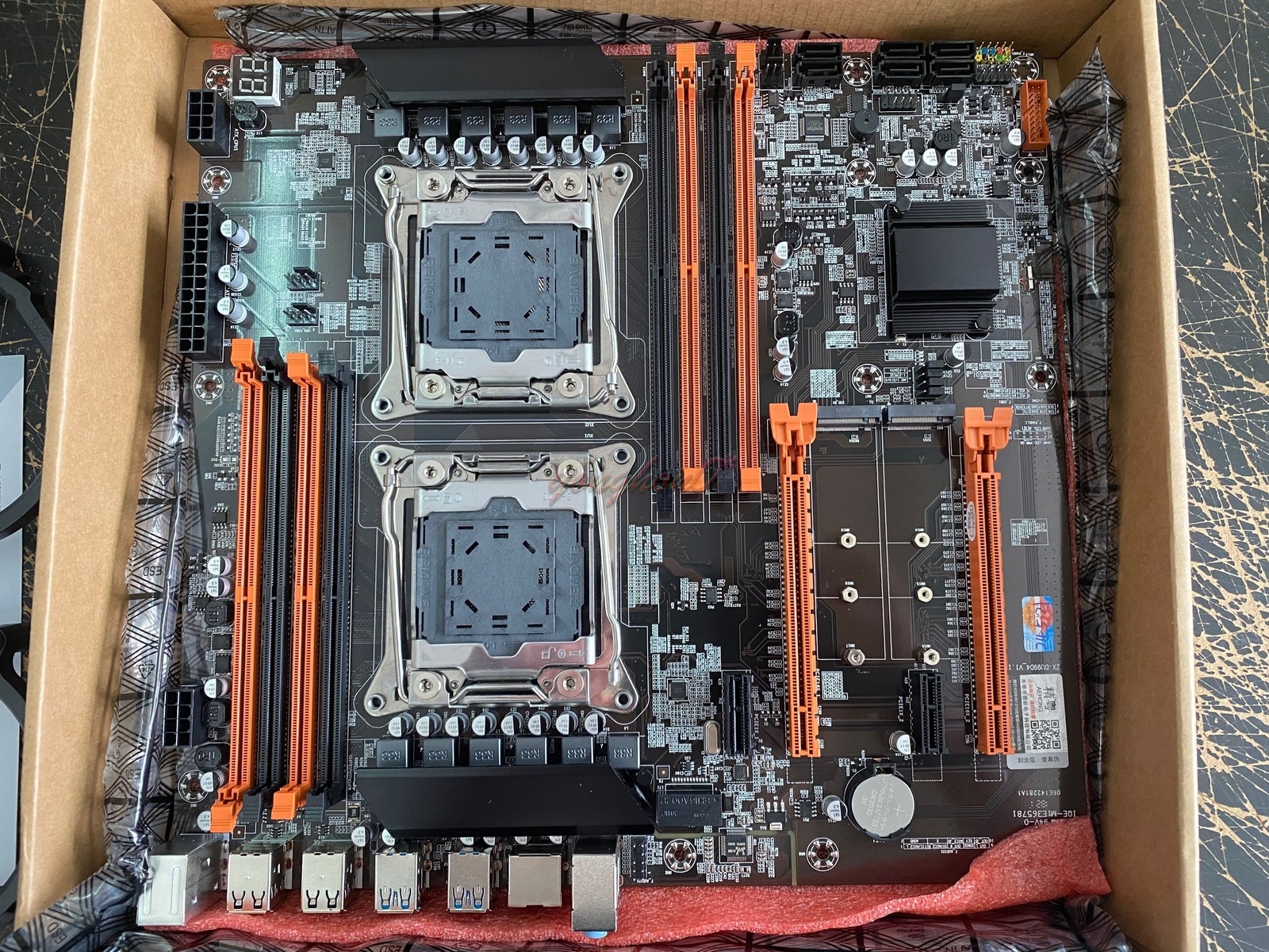 1PCS NEW X99 Dual Way Server Motherboard 2011-3 DDR4