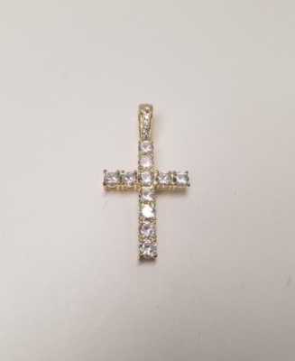 Yazilind Orecchini Pendenti A Croce Con Cristalli Trasparenti, Placcati In Oro 18K, Eleganti Per Donna – Idea Regalo - 3