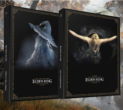   Hardcover Elden Ring Official Strategy Guide Volume 1 and 2 Bundle Set  