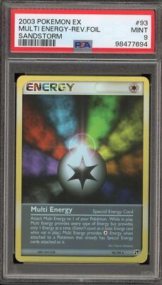 Pokemon Multi Energy EX Sandstorm Reverse Holo Rare #93 PSA 9 Mint