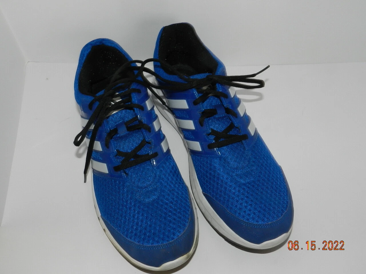 Adidas Uomo 051001 Blu Bianco Nero Scarpe Sportive Running Uomo Tg13