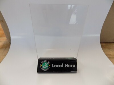 Brooklyn Brewery Local Hero Table Tent Menu Display Acrylic Holder Rare