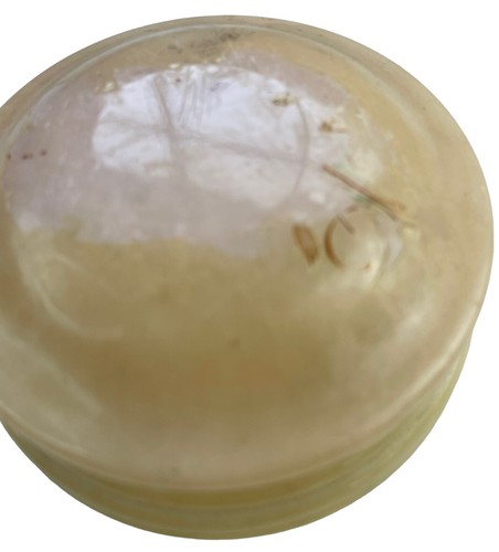Vintage Alabaster handgeschnitzt aufklappbar rund Schmuckschatulle Schale - Bild 3 von 10