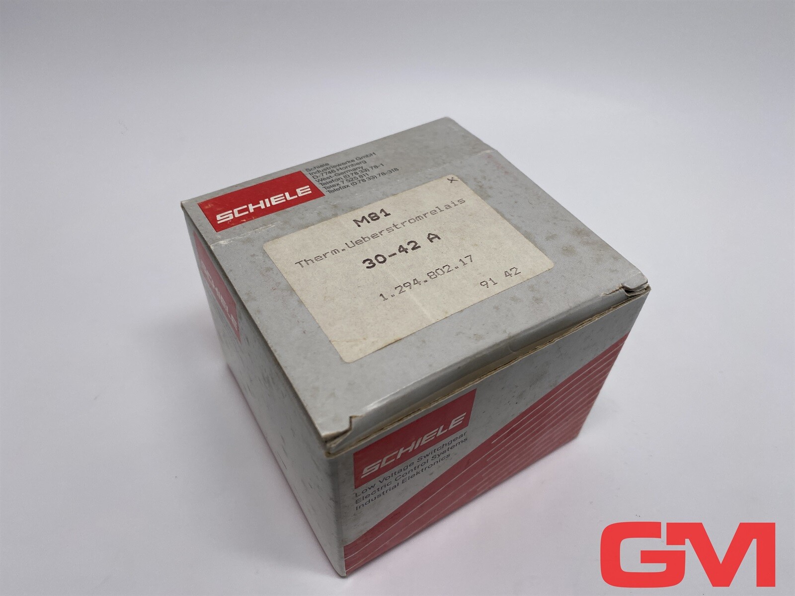 Schiele Thermal Overcurrent Relay M81 Overload Relay 30-42A 1.294.802.17