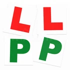 Full Magnetic L and P Plates Exterior Car Secure Safe Learner Driving Vehicles