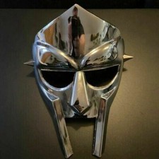 MF DOOM Mad-villain Steel Face Armor Medieval Engraved Forged Handmade Decorate