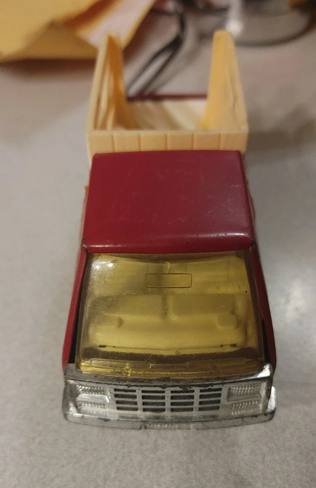 Vintage Buddy L Mini Farm Truck 1970s Horserack 400 Hay Hauler Red Pickup - Image 4 of 4