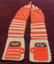 Hot Cocoa Crochet Women's Winter Neck Scarf  Acrylic Yarn 60”x8”