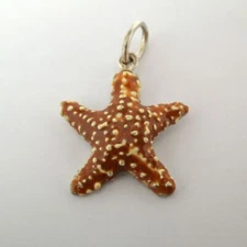 Sterling Silver STARFISH CHARM Pendant CHARM for Bracelet BEACH JEWELRY Nice!