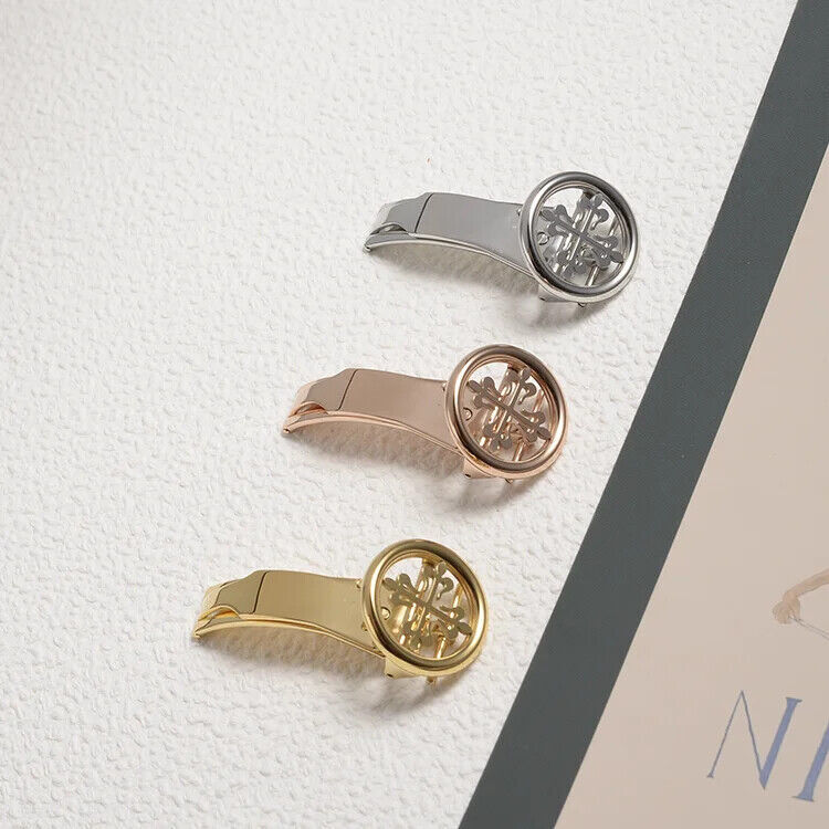 Fibbia Pieghevole A Fiore Per Cinturino Orologio 16/18 Mm – Acciaio Inox (3 Colori) - Foto 3