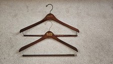 Marshall Fields Store For Men Wooden Wood Suit Coat Hangers Vtg Lot of 2