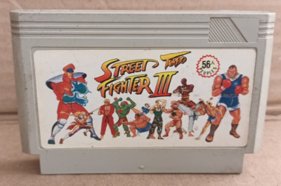 famiclone 90's MARIO STREET FIGHTER TURBO 56 PEOPLES Hack Famicom Nes cartridge.