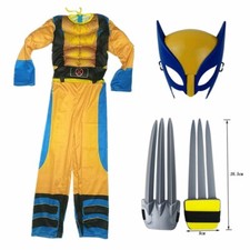 Boy's Superhero Wolverine Costume kids/ Fancy dress/Halloween Party Clothing