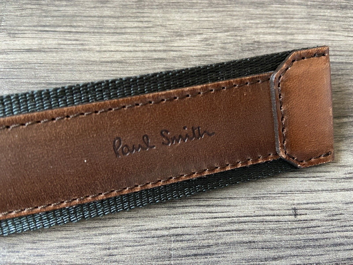 Ceinture Paul Smith Taille 30 - Cuir Fabriqué Main En Italie - Très Rare - Neuf Avec étiquettes