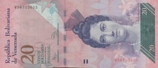 Venezuela - 20 Bolivares - 2014 - Series V - Uncirculated UNC