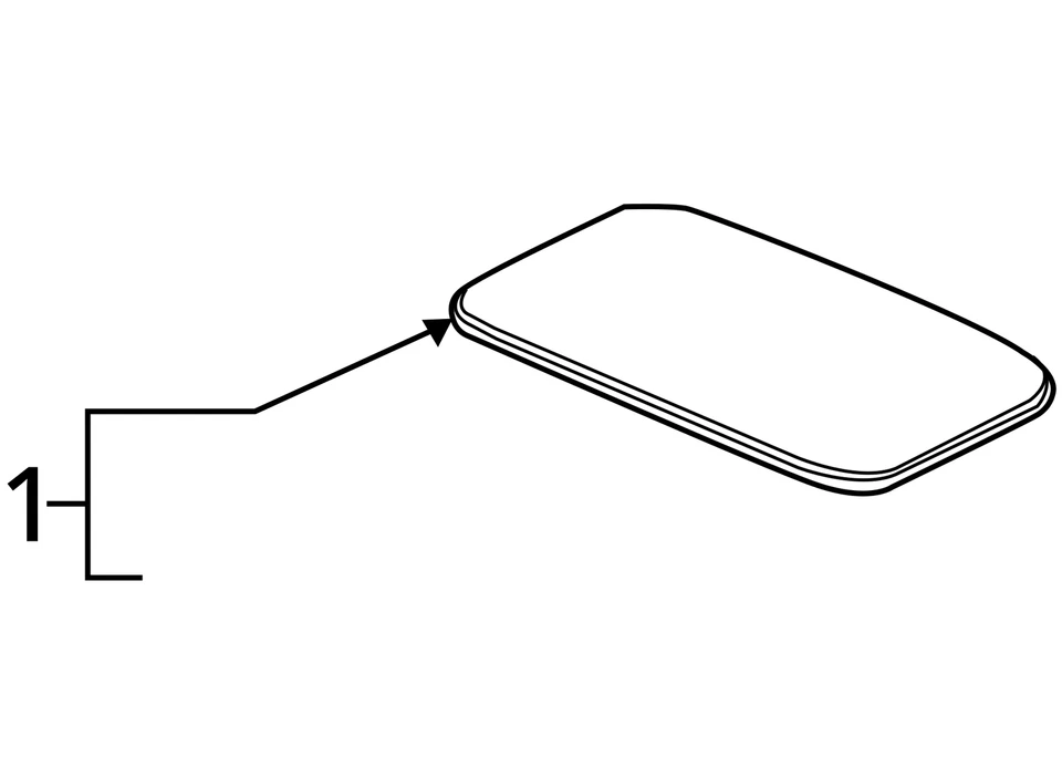 HONDA HR-V люк Moonroof оконная стеклянная панель 70200TLAA03 2023 2024 OEM - Изображение 4 из 4