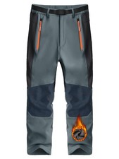 Children's Softshell Fleece Athletic Pants, Waterproof Windproof  Warm Ski P...