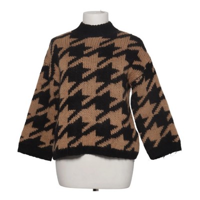 Massimo Dutti, Strickpullover, Größe: XS, Schwarz/Beige #UcO