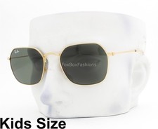 Ray-Ban Kids Sunglasses RJ 9594S 223/71 Shiny Arista Gold Green 49mm Kids Size