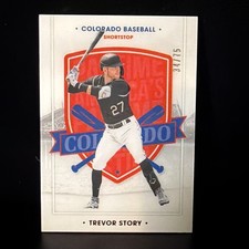 2021 PANINI Chronicles AMERICAS PASTIME Trevor Story #37 Red Foil /75
