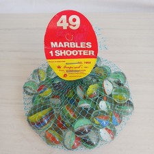 VTG 1981 Imperial 49 Marbles 1 Shooter No.7850 Color Vein RARE Whole Bag NEW