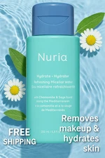 NIB NURIA Micellar Water Makeup Remover 6.8 fl oz w/Chamomile + Sage + Aloe