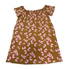 Floral Printed Clothing A Casual,  Short-Sleeve Mini Dress Size Large