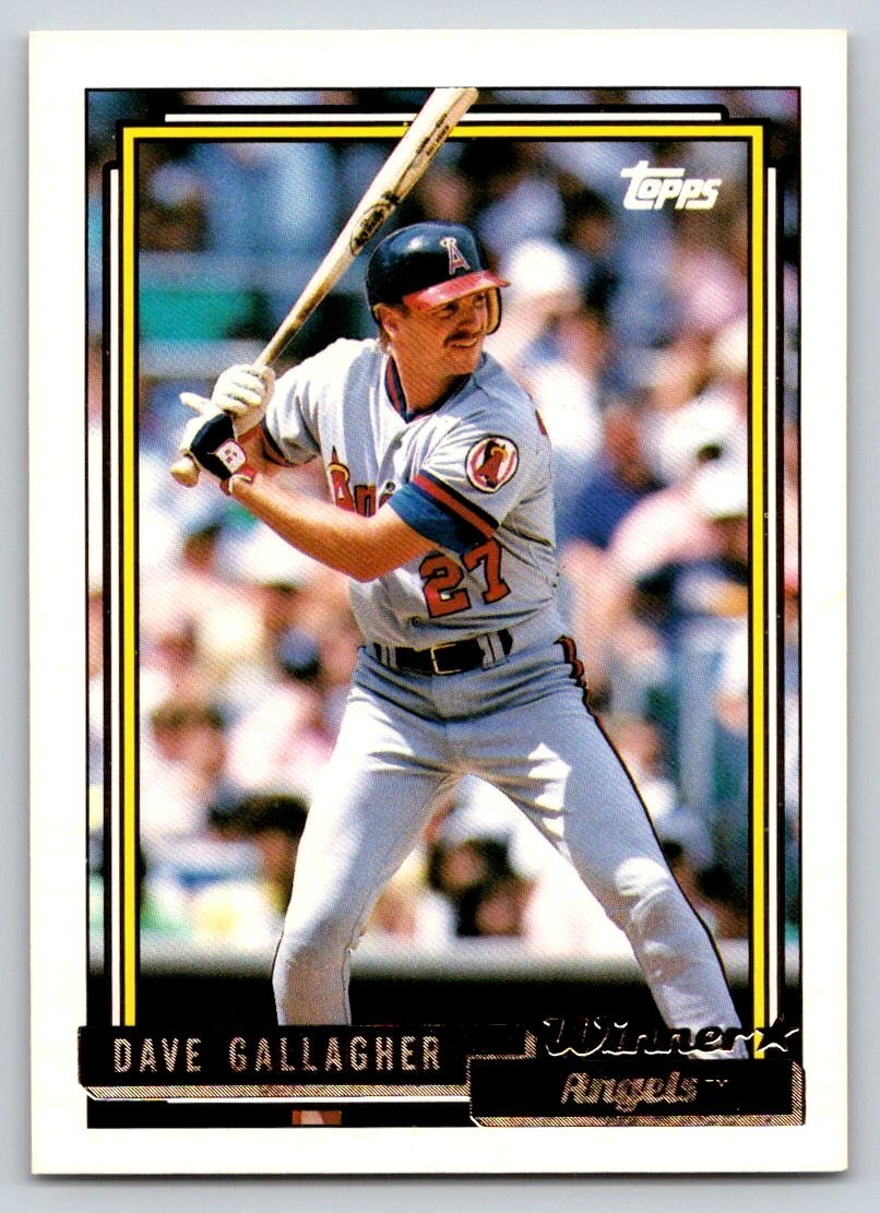 1992 Topps - Dave Gallagher #552 Gold