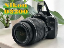 Nikon D3200 DSLR Camera w/ AF-S 18-55mm F3.5 VR Lens kit from Japan Exc 5 403B
