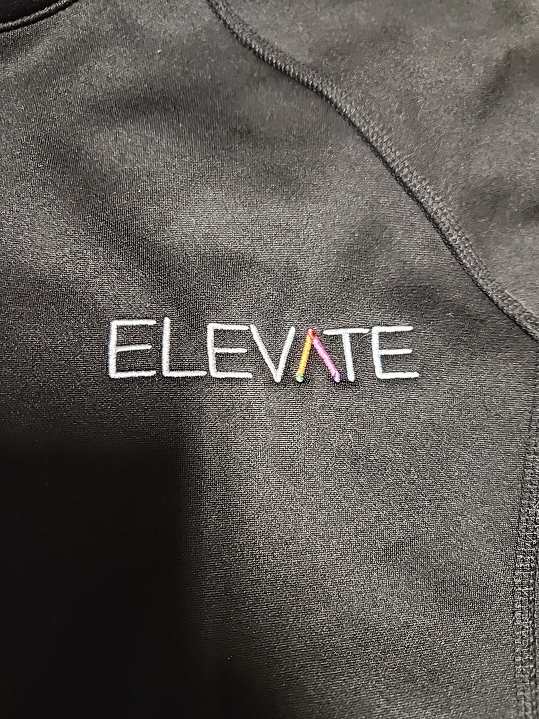 Elevate Logo Black Full Zip Softshell Jacket Mens… - image 4