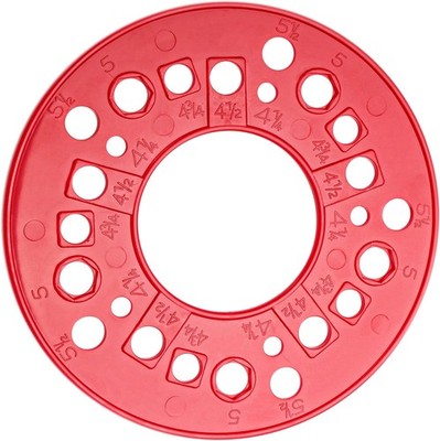 eaacaa Wheel Bolt Pattern Measuring Tool, 5 Lug Template Gauge for 5/6/8 Hole Ri