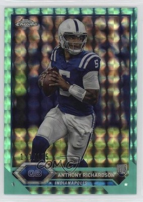 2023 Composite Aqua Geometric Refractor /175 Anthony Richardson Rookie RC 10qe