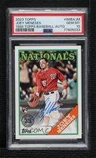 2023 Series 2 1988 Topps Baseball Joey Meneses #88BA-JM PSA 10 GEM MT Auto w5p