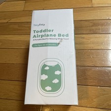 Brand New Gray Airplane Toddler Bed for Kids Portable Travel Bed W/ Stickers