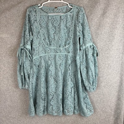 free people lace long sleeve dress Free People Spencer Floral Eyelet Embroidered Lace Maxi Dress  White  Chocolate Couture
