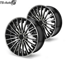 Pair 20 Black Multispoke Amg Style Rims Wheels Fits Mercedes Benz S500 S550 Pair 20 Black Multispoke Amg Style Rims Wheels Fits Mercedes Benz S500 S550