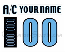 Milwaukee Admirals Customized Number Kit for 2006-2007 Home Uniform