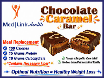 CHOCOLATE CARAMEL BAR | 2 Boxes | SIMILAR TO Optifast  800