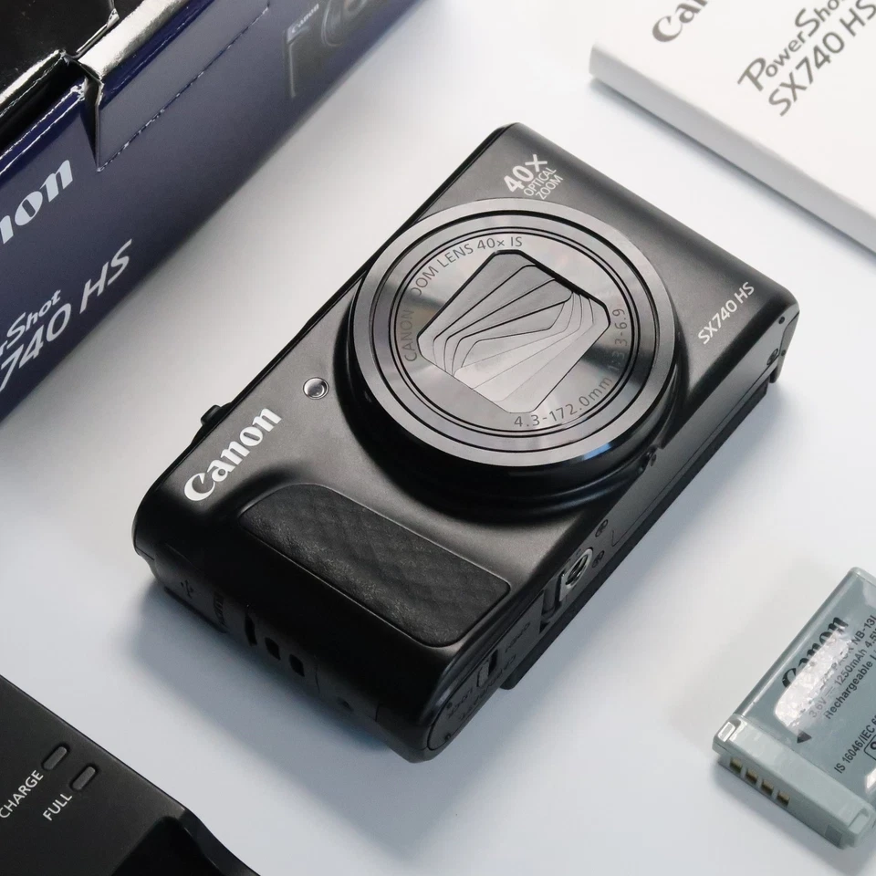 [Mint] Canon PowerShot SX740 HS 20.3MP Digital Camera Black, Boxed - Image 3 of 4