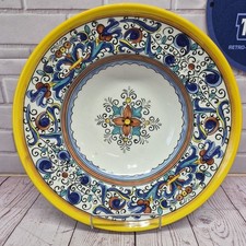 Vintage Umbria Pattern Coupe Pasta Bowls Plates Made In Portugal 11 3/4 in”