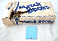 Lot of 36 Blue Blank Matchbooks Vintage 1980's Diamond Match Company