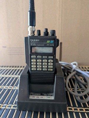 Yaesu FT-470 Dual Band Handie Transceiver W/ NC-29 Quick Charger