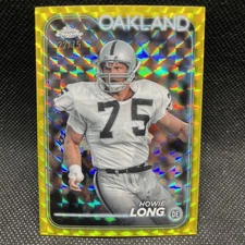 2024 Topps Chrome Howie Long Yellow Geometric Refractor #/75 Raiders